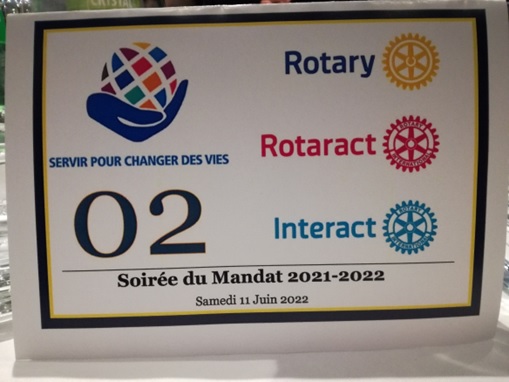 Soirée du Mandat 2021-2022 Antananarivo 11 6 2022 . La force d'un réseau fiable et éthique. Rotary Club International.